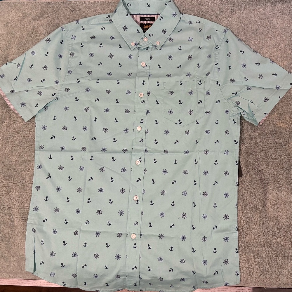 Lee Stretch Short Sleeve Button Down Shirt